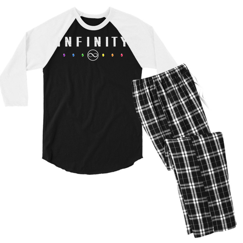 Infinity   White Dirty Men's 3/4 Sleeve Pajama Set | Artistshot