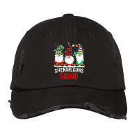 Shenanigans Squad Gnomes Lights Christmas Pajamas Matching T Shirt Vintage Cap | Artistshot