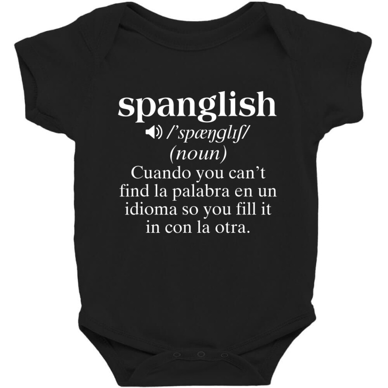 Spanglish Mexican Puerto Rican Venezuelan Spanish Teacher Baby Bodysuit by cm-arts | Artistshot