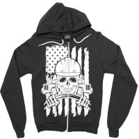 Truck Driver Patriotic Trucker Independence Day Teamster Zipper Hoodie | Artistshot