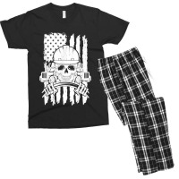 Truck Driver Patriotic Trucker Independence Day Teamster Men's T-shirt Pajama Set | Artistshot