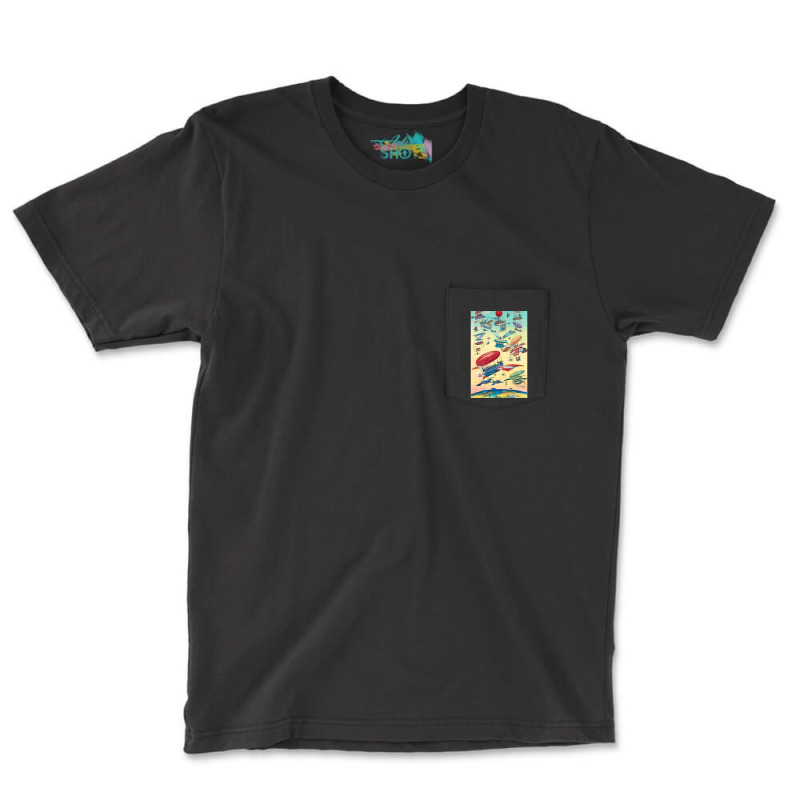 Openings Of The Panama Canals Pocket T-Shirt by DonnieCarlson | Artistshot