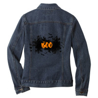 Say Boo Ladies Denim Jacket | Artistshot