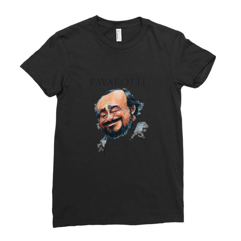 Opera Tenor Pavarotti Ladies Fitted T-shirt | Artistshot