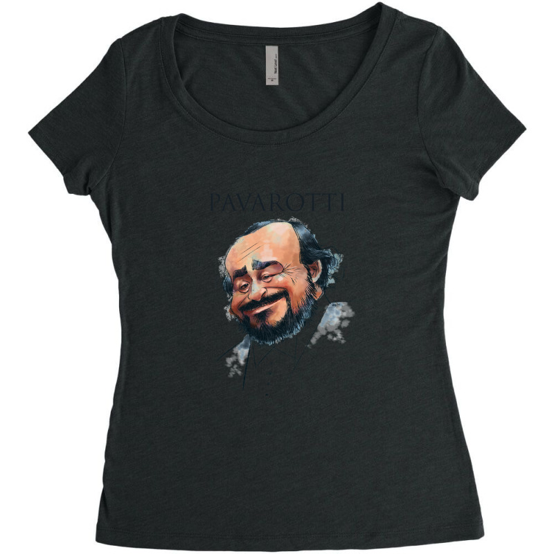 Opera Tenor Pavarotti Women's Triblend Scoop T-shirt | Artistshot