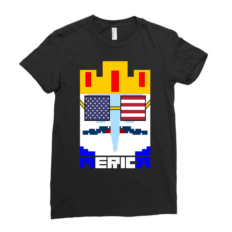 Merica. Ice King 2 Ladies Fitted T-Shirt by behindcedar22 | Artistshot