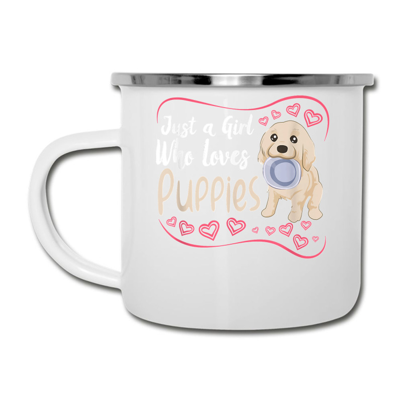 Dog Puppie Just A Girl Who Loves Puppies Camper Cup | Artistshot