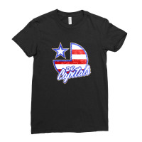 Dc Capitals Retro America Ladies Fitted T-shirt | Artistshot