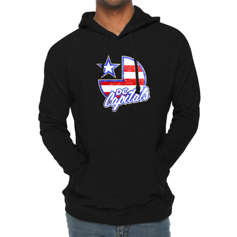 Dc Capitals Retro America Lightweight Hoodie by cm-arts | Artistshot