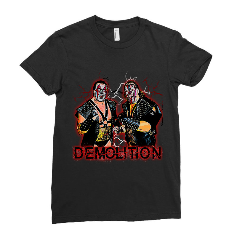 Demolition Ladies Fitted T-Shirt by atereabag | Artistshot