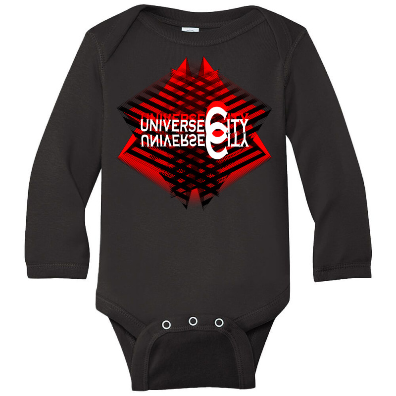 Universe City Long Sleeve Baby Bodysuit by nowlam | Artistshot