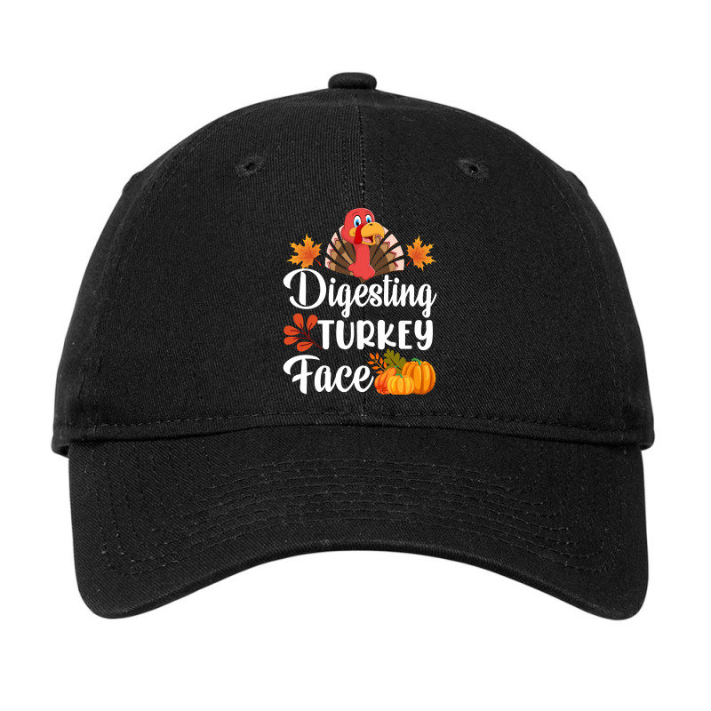 Digesting Turkey Face Adjustable Cap by Kemriban527 | Artistshot