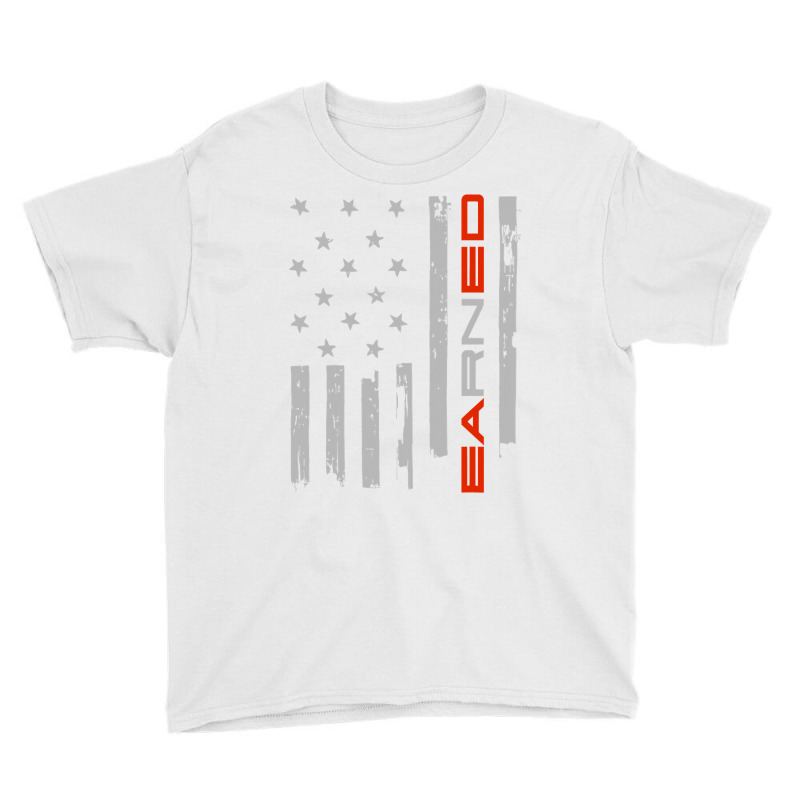 Earned Rn American Flag Gift  For New And Old Nurse Youth Tee by Thanhhuong90 | Artistshot