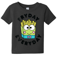 Womens Keroppi French Fries Fryday Friday Everyday V-neck Baby Tee | Artistshot