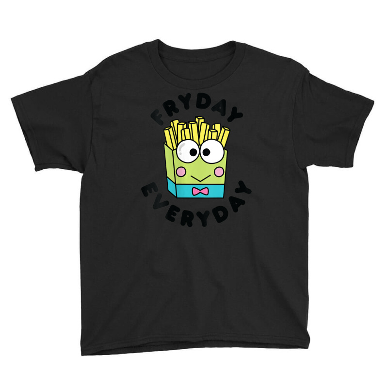 Womens Keroppi French Fries Fryday Friday Everyday V-neck Youth Tee by Kandurip541 | Artistshot