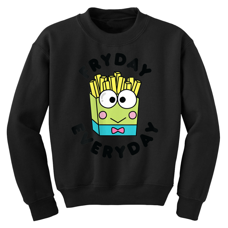 Womens Keroppi French Fries Fryday Friday Everyday V-neck Youth Sweatshirt by Kandurip541 | Artistshot