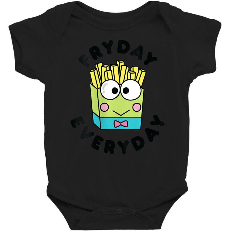 Womens Keroppi French Fries Fryday Friday Everyday V-neck Baby Bodysuit by Kandurip541 | Artistshot