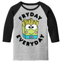 Womens Keroppi French Fries Fryday Friday Everyday V-neck Youth 3/4 Sleeve | Artistshot