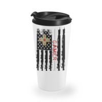 Gamer American Flag For Light Travel Mug | Artistshot