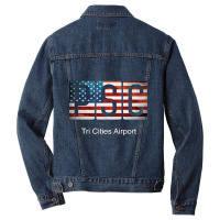 Psc Tri Cities Airport Men Denim Jacket | Artistshot