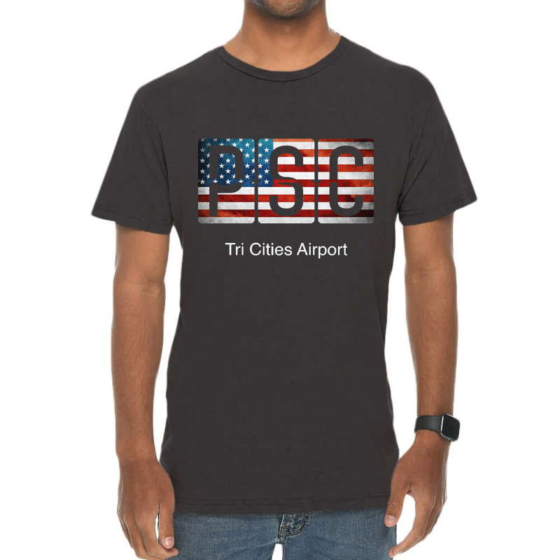 Psc Tri Cities Airport Vintage T-Shirt by fenderbendable | Artistshot