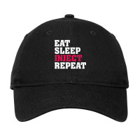 Eat Sleep Inject Repeat Med Spa Nurse Injector T Shirt Adjustable Cap | Artistshot