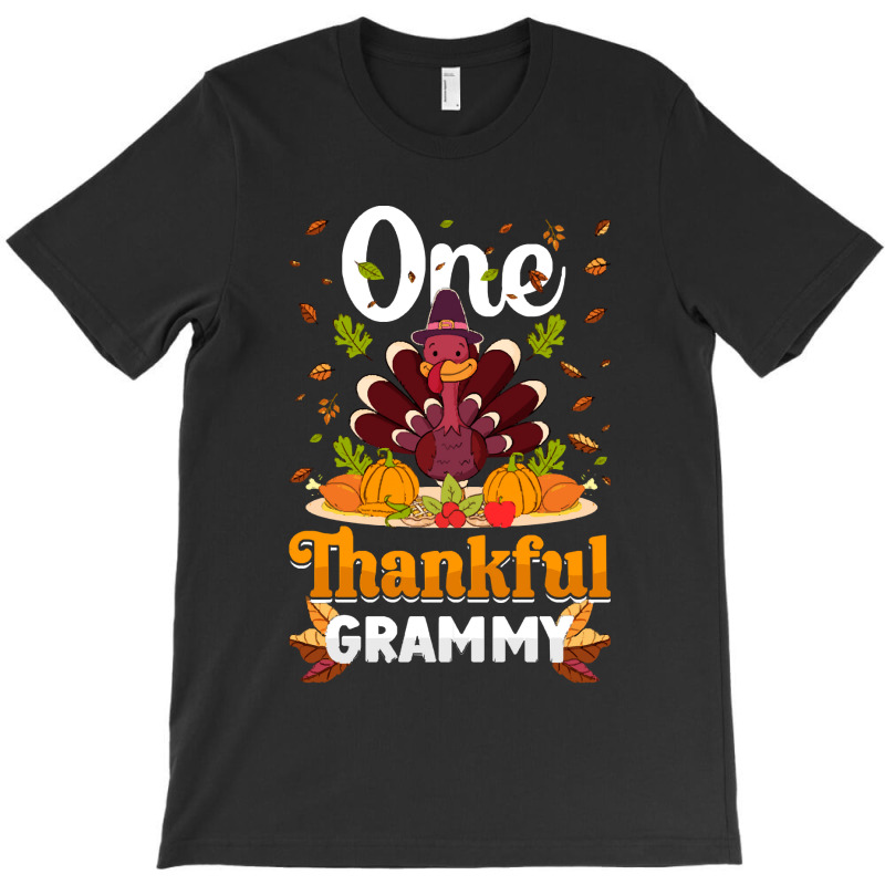 Thanksgiving Turkey Thanksgiving Day November 24 One Thankful Grammy T-shirt | Artistshot