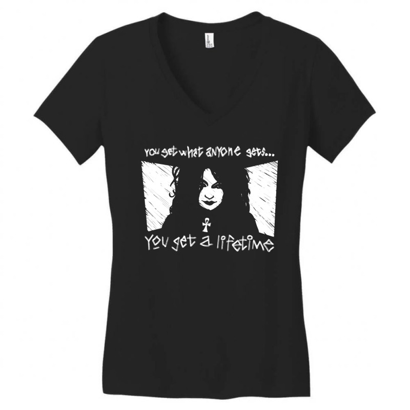 Horor You Get A Lifetime Death Sandman Women's V-Neck T-Shirt by Whelving | Artistshot