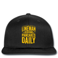 Football Lineman Serving Pancakes Daily T Shirt Printed Hat | Artistshot