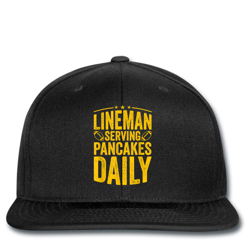 Football Lineman Serving Pancakes Daily T Shirt Printed Hat | Artistshot