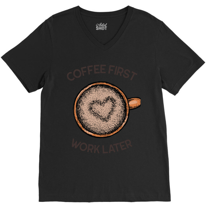 Cute Take It Away Coffee Designs  Coffee Sack V-neck Tee | Artistshot