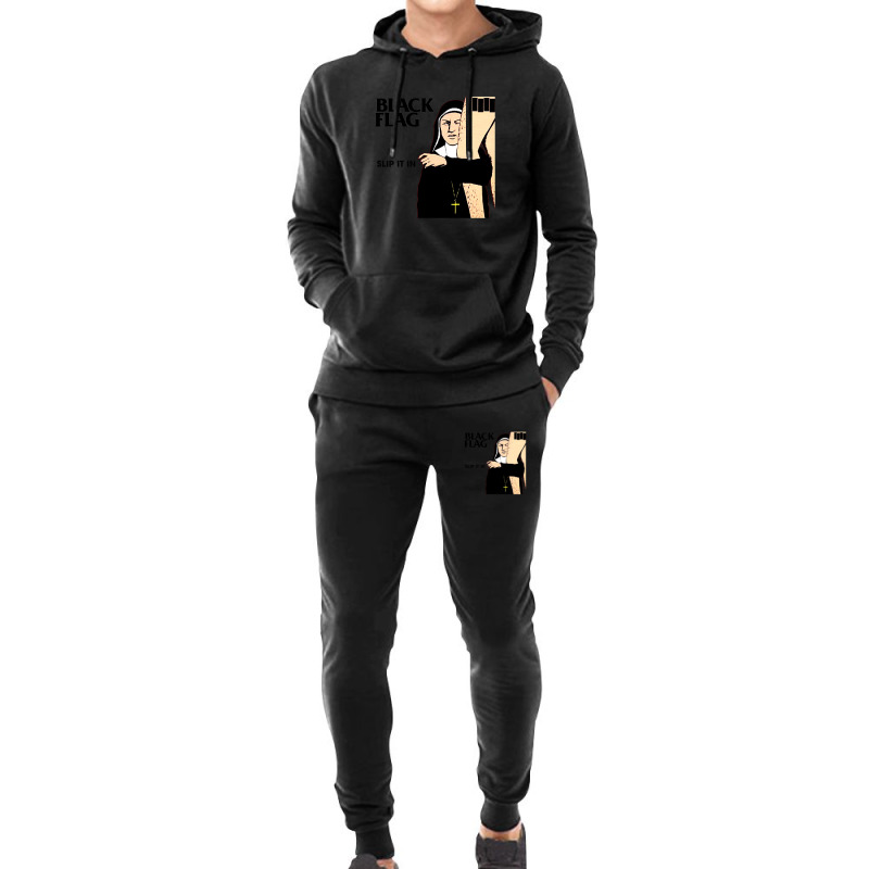 Slip It In Black Art Members Flag Gift Hoodie & Jogger Set | Artistshot