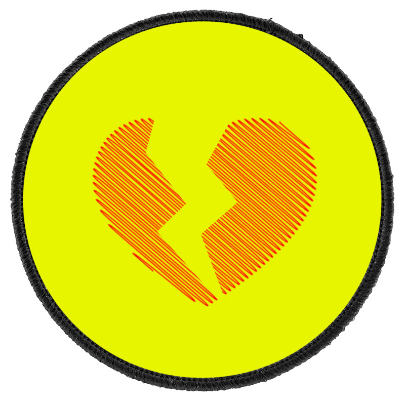 Broken Heart Tee Round Patch | Artistshot