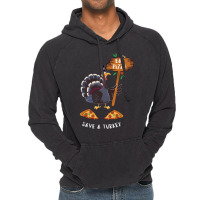 Thanksgiving Turkey Thanksgiving Eat Pizza Save A Turkey Vintage Hoodie | Artistshot