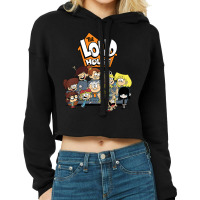 Kids The Loud House Loud Siblings On Couch Cropped Hoodie | Artistshot