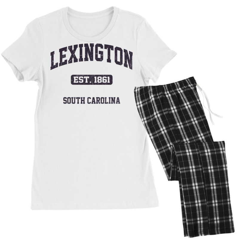 Lexington South Carolina Sc Vintage State Athletic Style Sweatshirt Women's Pajamas Set by cm-arts | Artistshot