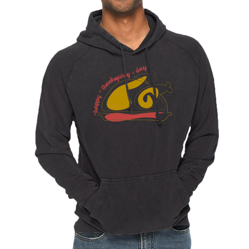 Thanksgiving Turkey Thanksgiving Turkey Lettering Happy Thanksgiving D Vintage Hoodie | Artistshot