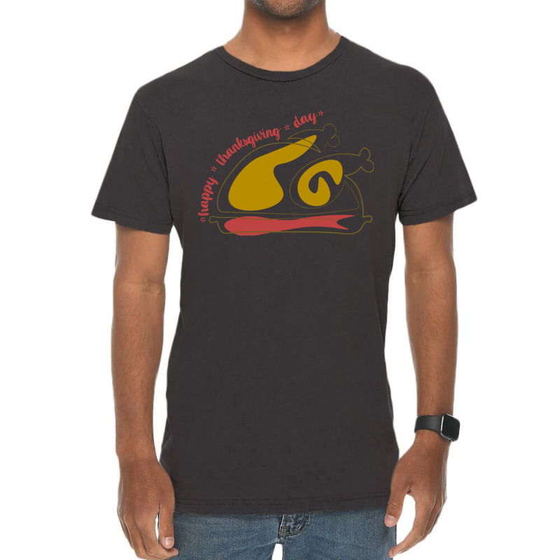 Thanksgiving Turkey Thanksgiving Turkey Lettering Happy Thanksgiving D Vintage T-shirt | Artistshot