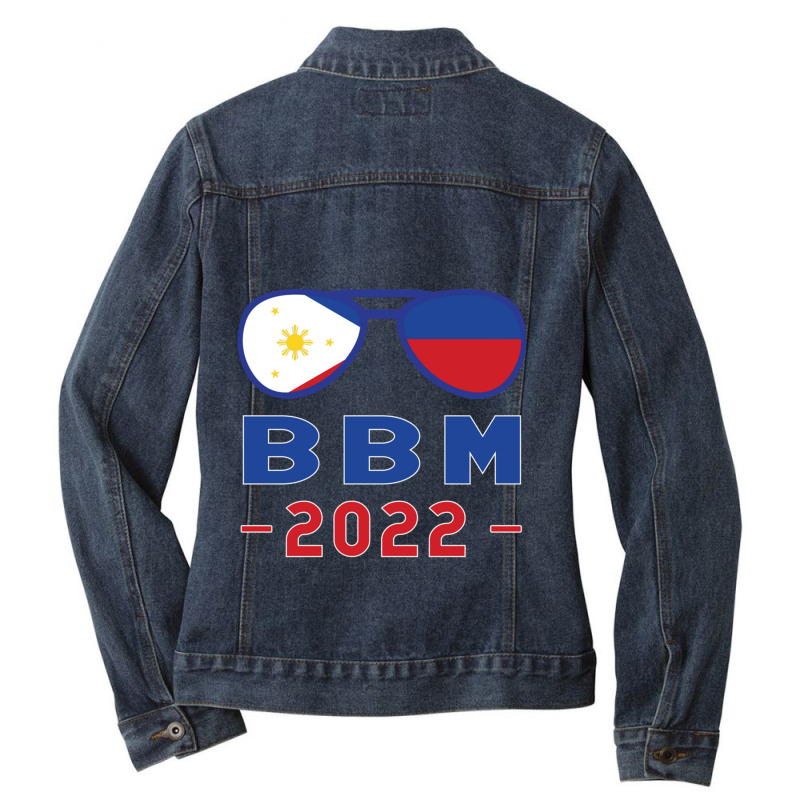 Blue And Red Bbm 2022 Bongbong Marcos  Philippines Choice Ladies Denim Jacket by SEANMCDONOUGH | Artistshot