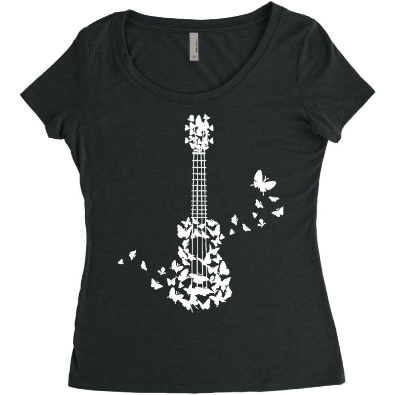 Ukulele Gift T  Shirt A Four String Ukulele Instrument With Beautiful Women's Triblend Scoop T-shirt by gstamm | Artistshot