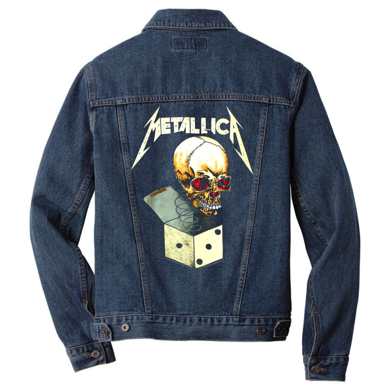 Vintage Metal Pushead Art Men Denim Jacket by Whelving | Artistshot