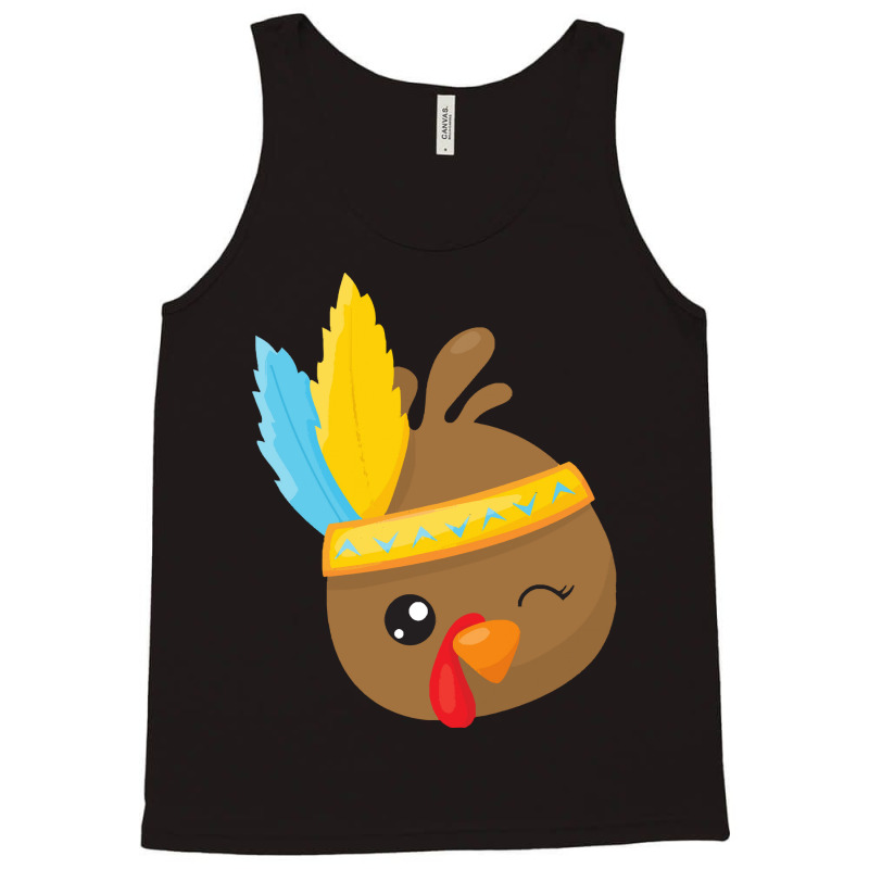 Thanksgiving Turkey Thanksgiving Turkey, Brown Turkey, Feathers Tank Top | Artistshot