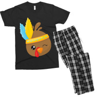 Thanksgiving Turkey Thanksgiving Turkey, Brown Turkey, Feathers Men's T-shirt Pajama Set | Artistshot