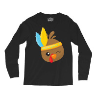 Thanksgiving Turkey Thanksgiving Turkey, Brown Turkey, Feathers Long Sleeve Shirts | Artistshot