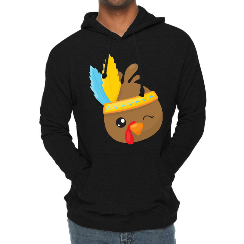 Thanksgiving Turkey Thanksgiving Turkey, Brown Turkey, Feathers Lightweight Hoodie | Artistshot