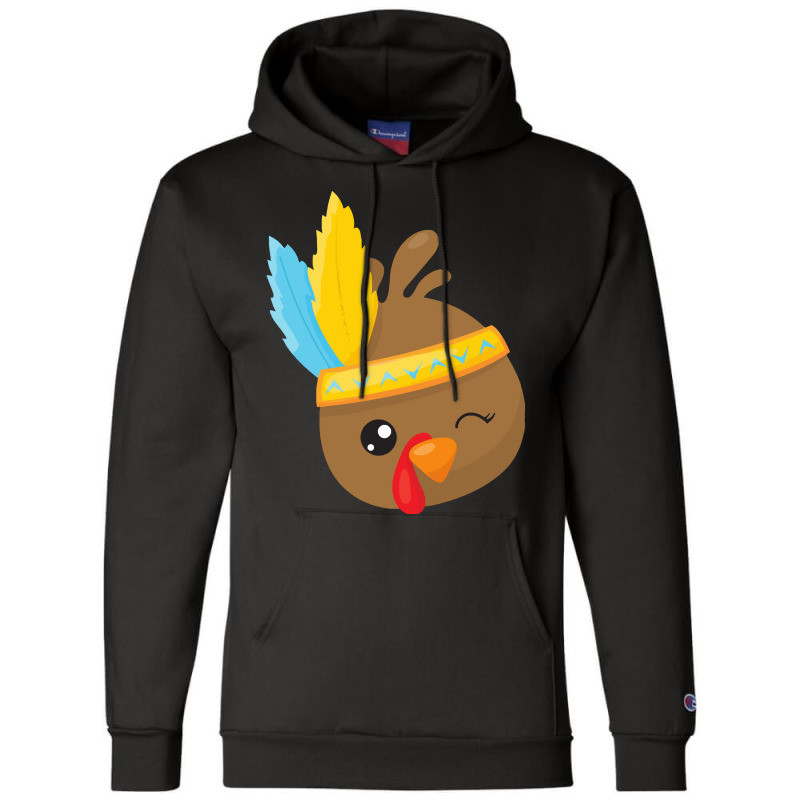 Thanksgiving Turkey Thanksgiving Turkey, Brown Turkey, Feathers Champion Hoodie | Artistshot