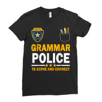 Funny English Teacher Grammar Police T Shirt Ladies Fitted T-shirt | Artistshot