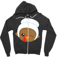 Thanksgiving Turkey Thanksgiving Turkey, Brown Turkey, Pilgrim Bonnet Zipper Hoodie | Artistshot