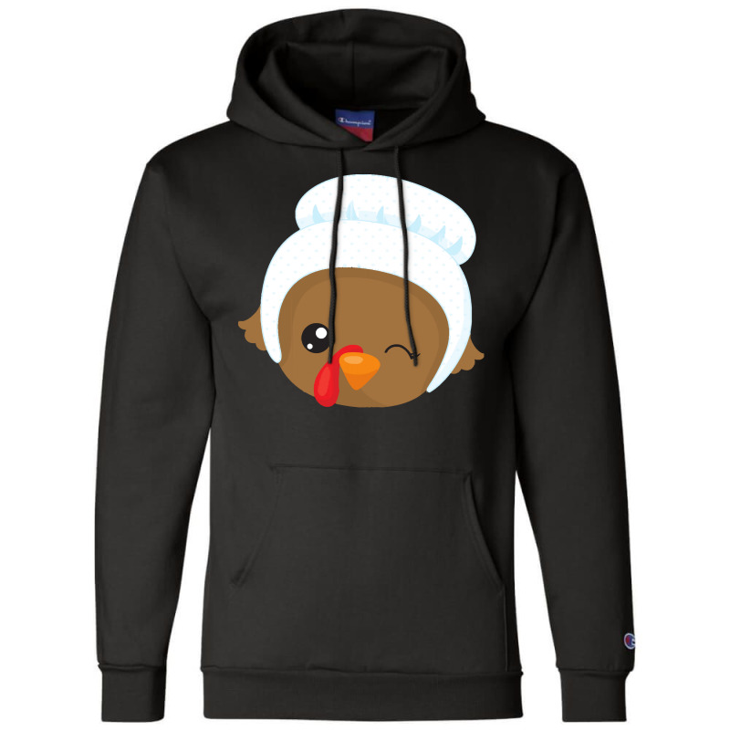 Thanksgiving Turkey Thanksgiving Turkey, Brown Turkey, Pilgrim Bonnet Champion Hoodie | Artistshot