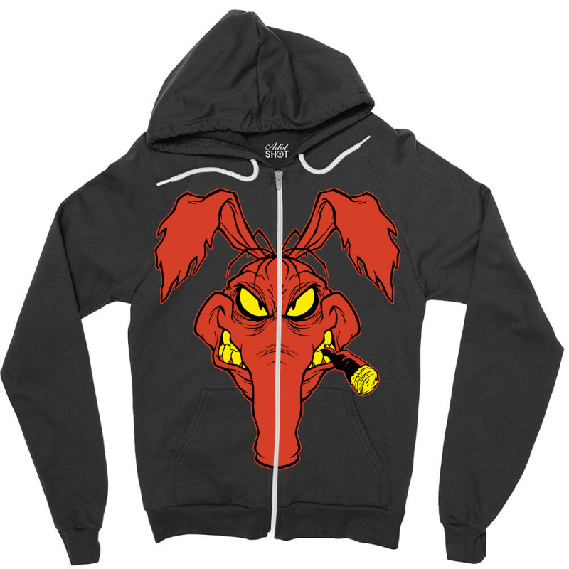 Sneer Zipper Hoodie by cm-arts | Artistshot